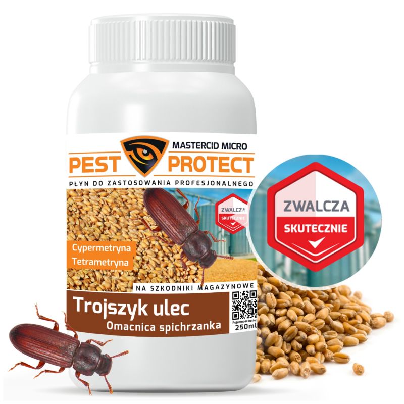 Środek na Trojszyki PEST PROTECT 250ml Szkodniki Magazynowe Trojszyk Ulec Omacnica Spichrzanka, 1szt.