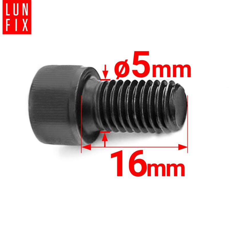 Śruba imbusowa Lun Fix DIN 912 czarna M5 16 mm kl. 8.8 10szt.