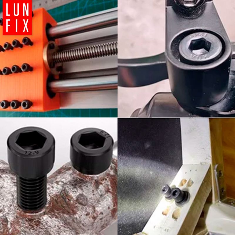 Śruba imbusowa Lun Fix DIN 912 czarna M5 16 mm kl. 8.8 10szt.