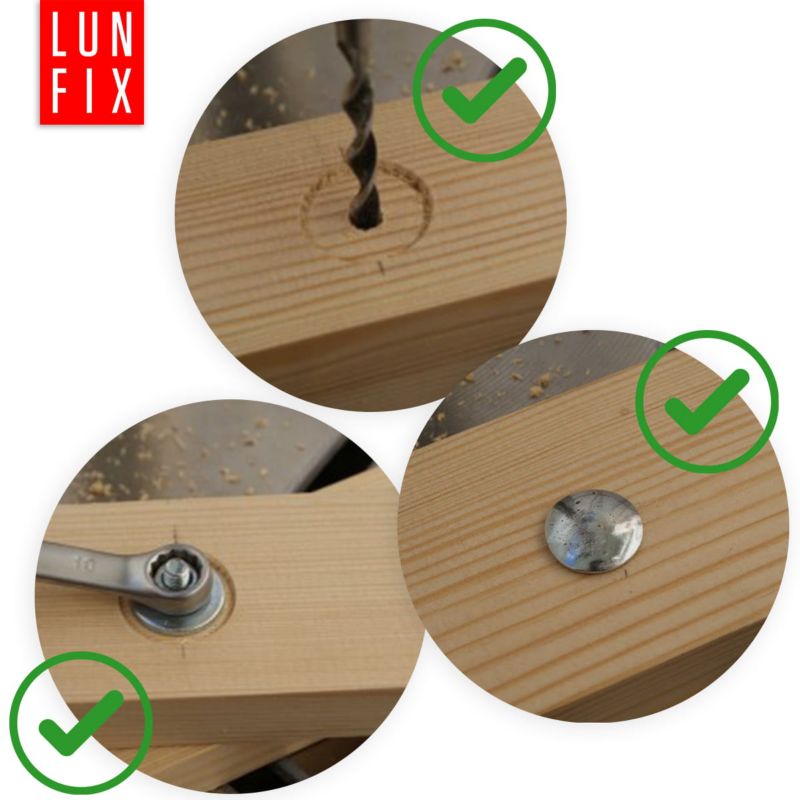 Śruba zamkowa Lun Fix M6 90 mm 1kg