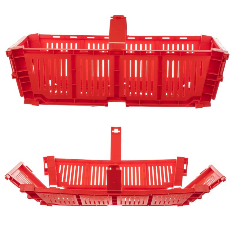 Łubianka KADAX Składana Koszyk Kobiałka Na Owoce Truskawki Plastikowa 2 kg Czerwony 1 szt.