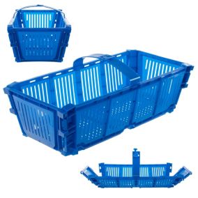Łubianka KADAX Składana Koszyk Kobiałka Na Owoce Truskawki Plastikowa 2 kg Niebieski 1 szt.