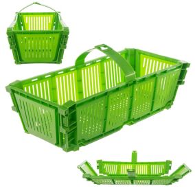 Łubianka KADAX Składana Koszyk Kobiałka Na Owoce Truskawki Plastikowa 2 kg Zielony 1 szt.