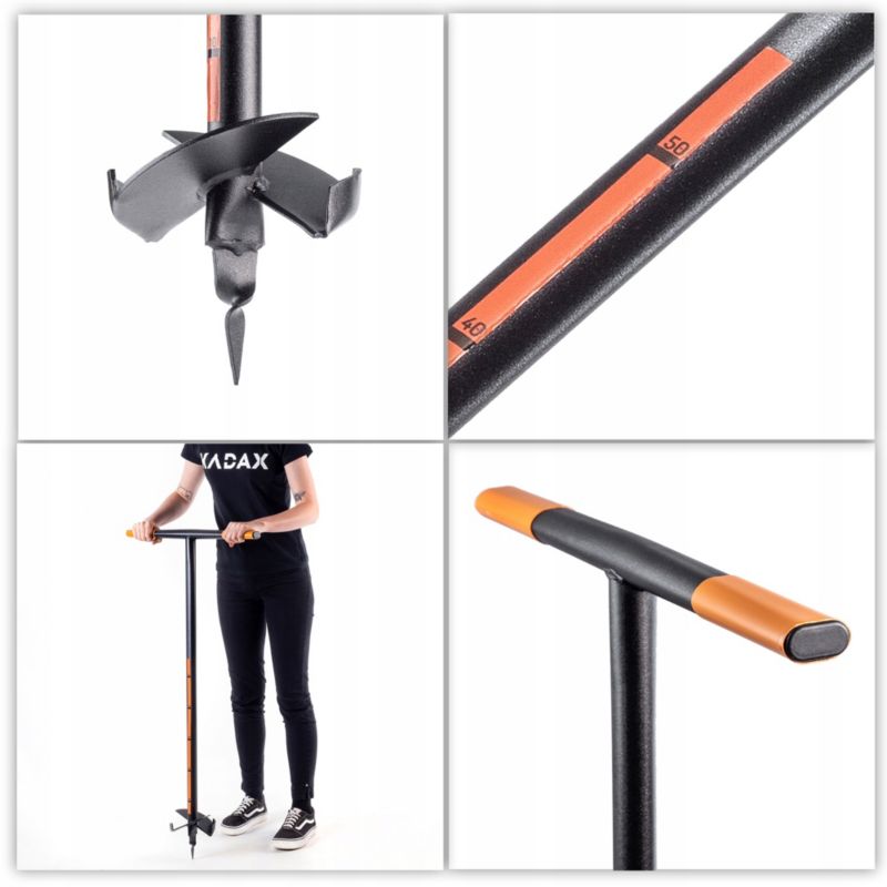 Świder Do Ziemi KADAX Gleby Wiertnica Dołownik 150mm 1szt.