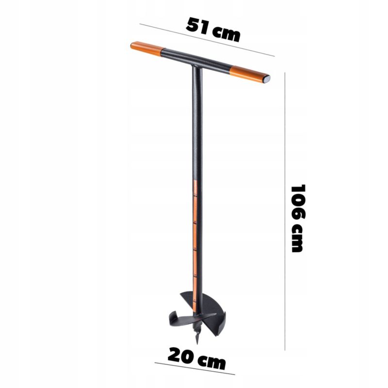 Świder Do Ziemi KADAX Gleby Wiertnica Dołownik 200mm 1szt.