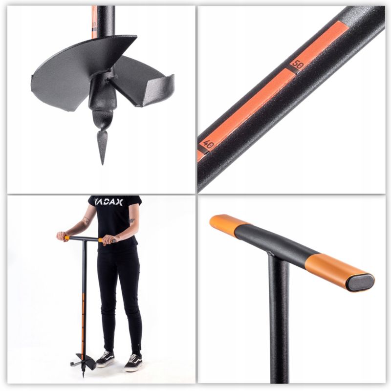 Świder Do Ziemi KADAX Gleby Wiertnica Dołownik 200mm 1szt.