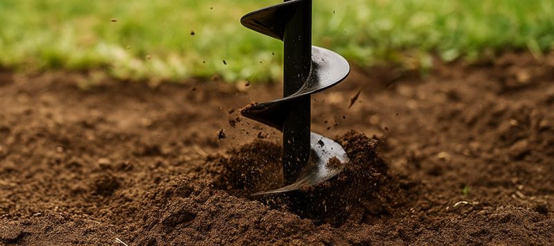 Świder glebowy NEO TOOLS 3/8" HEX (0,95 cm), 80 x 600 mm, na wkrętarkę 1 szt.