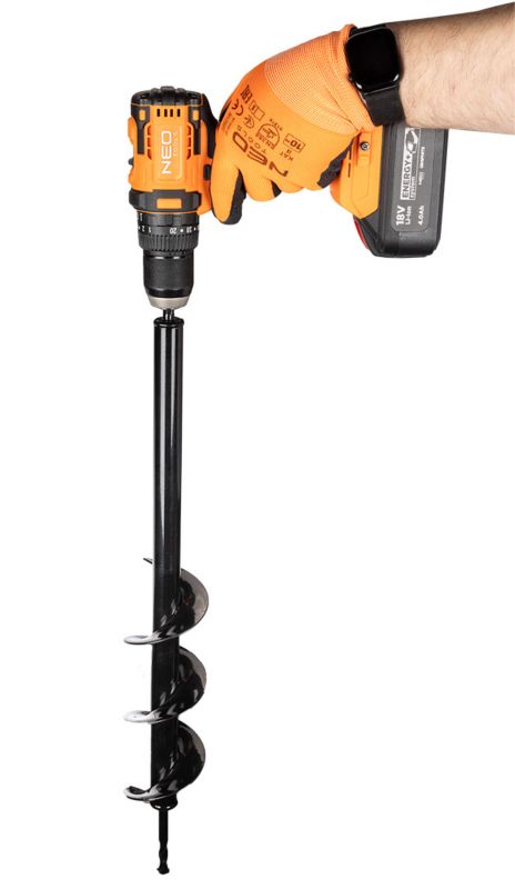Świder glebowy NEO TOOLS 3/8" HEX (0,95 cm), 80 x 600 mm, na wkrętarkę 1 szt.
