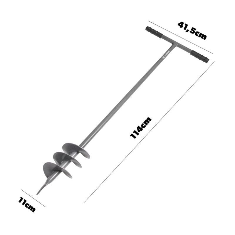 Świder ręczny KADAX do ziemi gleby wiertnica glebowa 11cm 110mm dołownik mocny 1 szt.