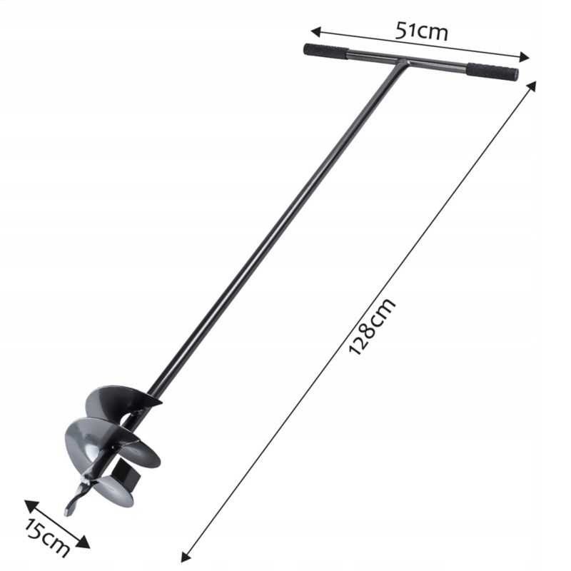 Świder Ręczny KADAX Do Ziemi Gruntu Gleby Dołownik 150mm 1szt.