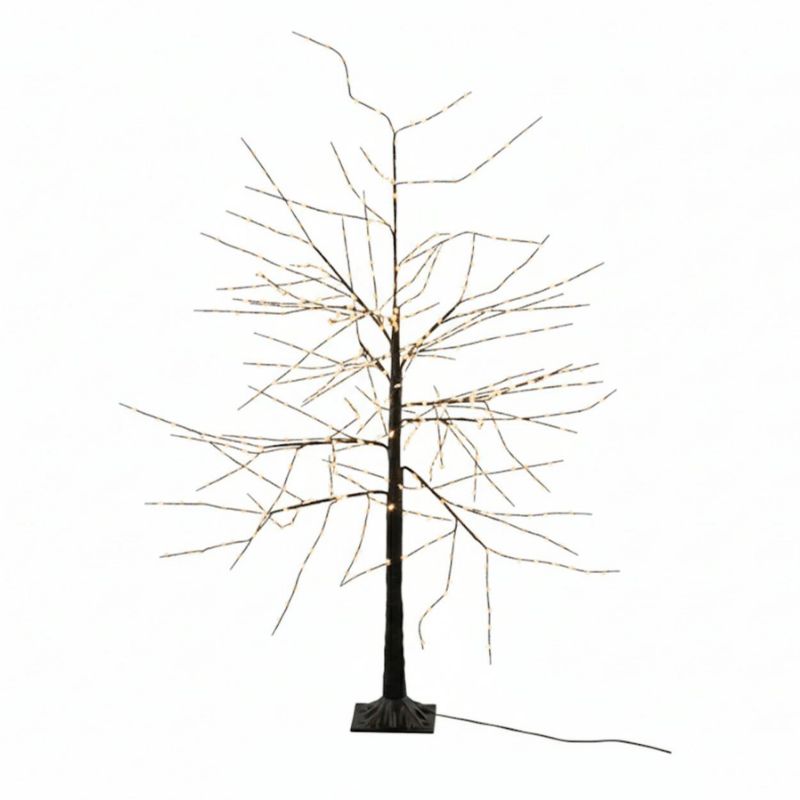 Świecące drzewko LED Koopman dekoracyjne czarne zewnętrzne h150 cm 1 szt.