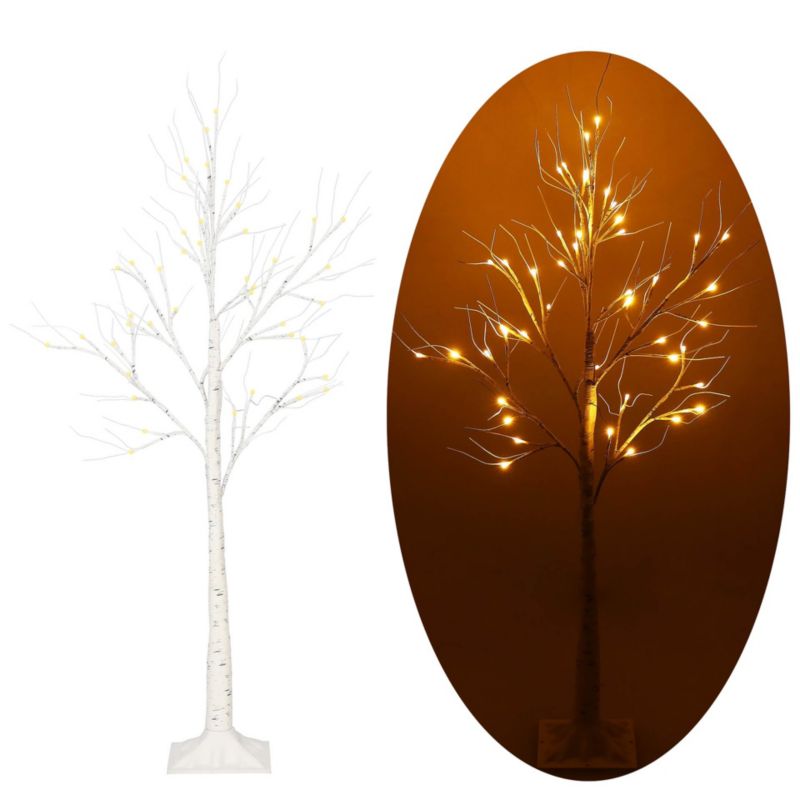 Świecące drzewko Springos 150 cm brzoza 72 Led 1 szt.