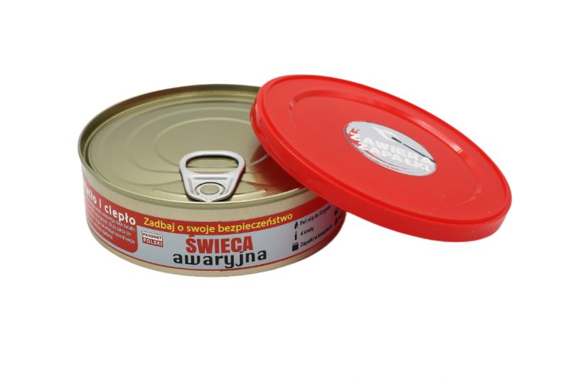 Świeca awaryjna Haske PRO 180g sojowa survival prepping + zapałki, 3 szt.