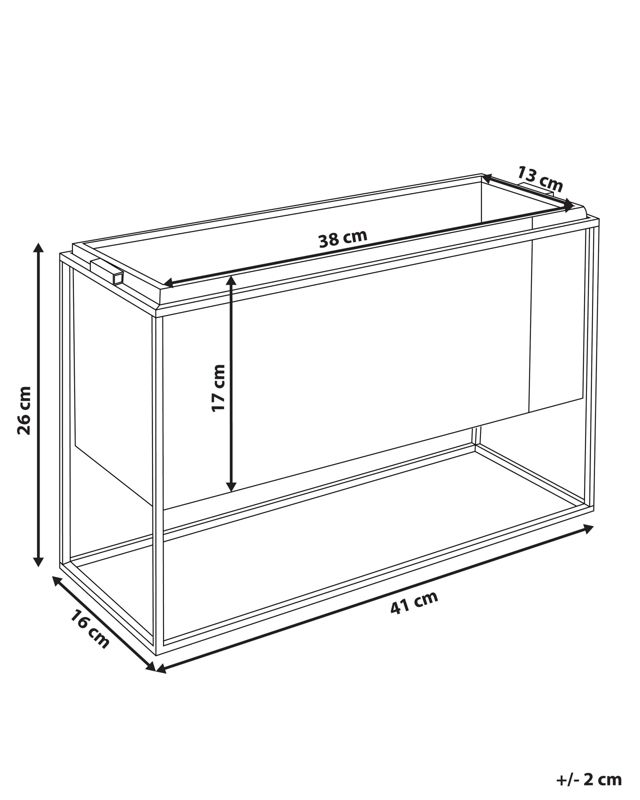Świecznik Amami Metal 26 cm Czarno-złoty 1 szt.