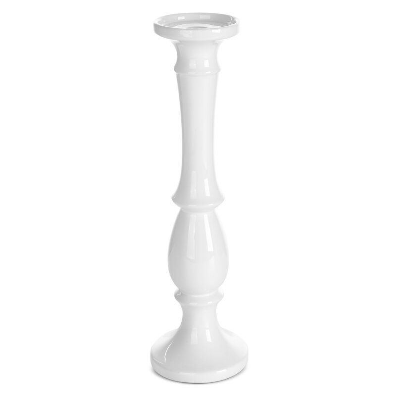 Świecznik ceramiczny Eurofirany 11 x 39 cm biały 1 szt.