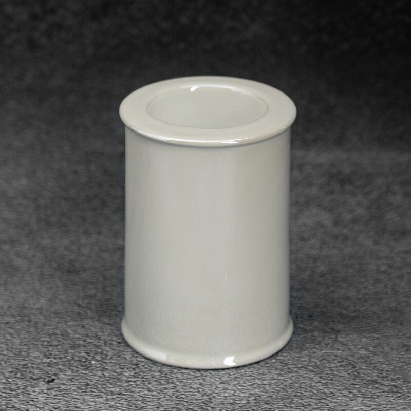 Świecznik ceramiczny Eurofirany 7 x 7 x 10 cm perłowy 1 szt.