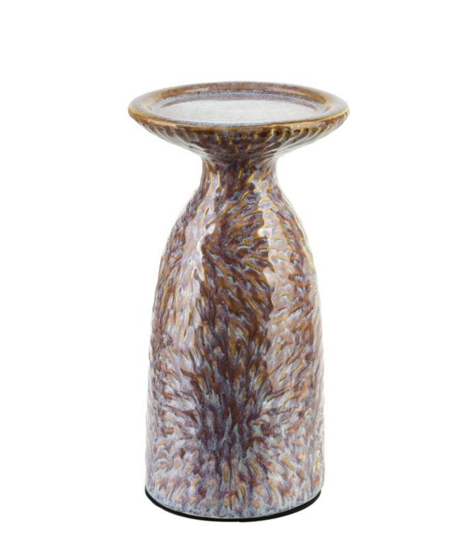Świecznik ceramiczny MONDEX Yarine 11x10x20 cm beżowy 1 szt.