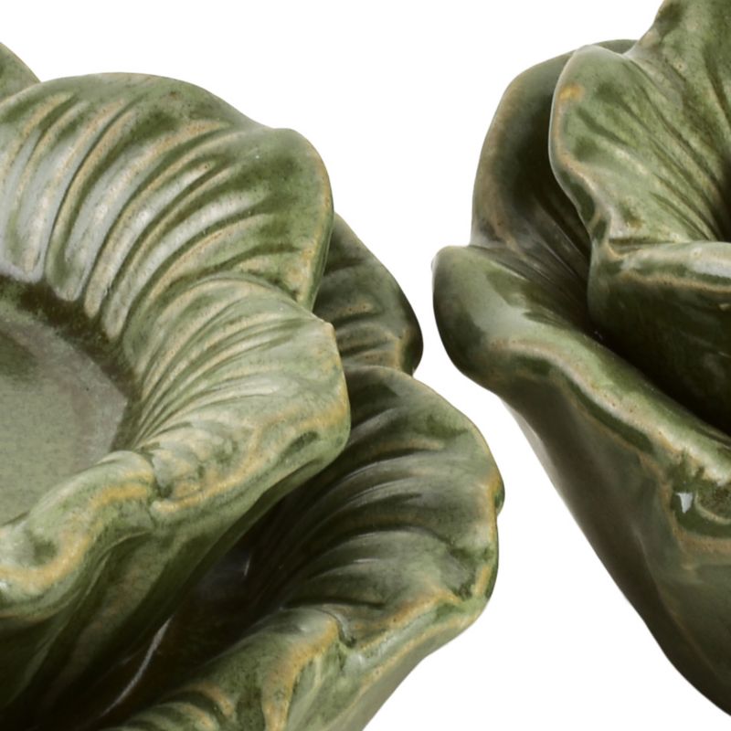 Świecznik ceramiczny YARINE Kwiat 15x15x7 cm biały 1 szt.