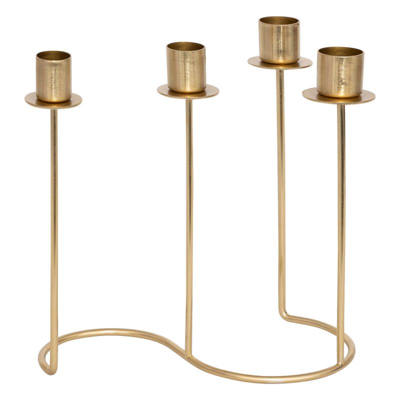Świecznik czteroramienny Gold Margy Atmosphera złoty 20 cm 1 szt.