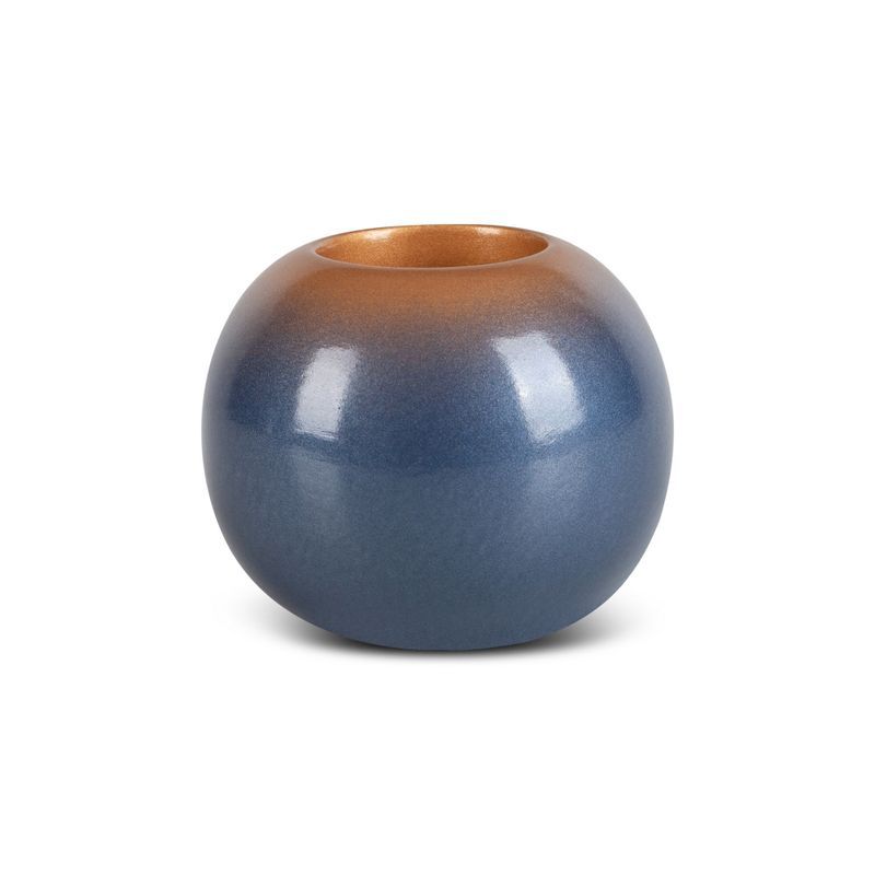 Świecznik Eurofirany 10 x 9 cm niebieski 1 szt.