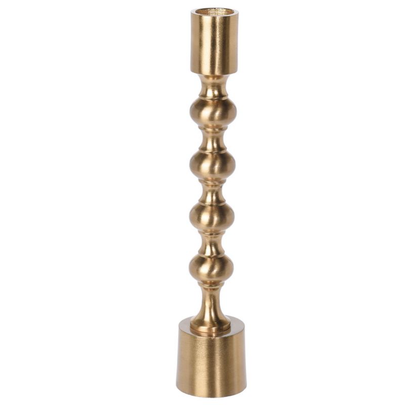 Świecznik H&S Decoration metalowy glamour złoty 23 cm 1 szt.