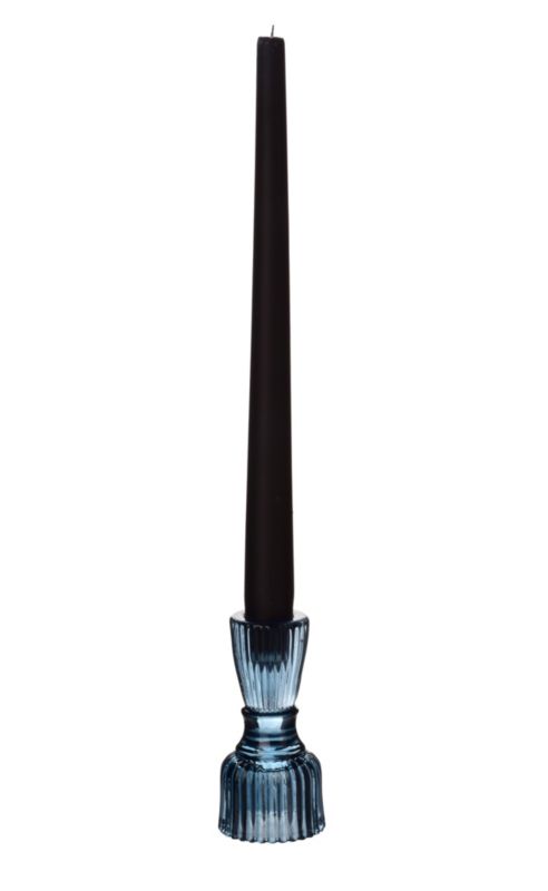 Świecznik szklany PATRICIA BLUE 5,1x5,1x10,2 cm niebieski 1 szt.