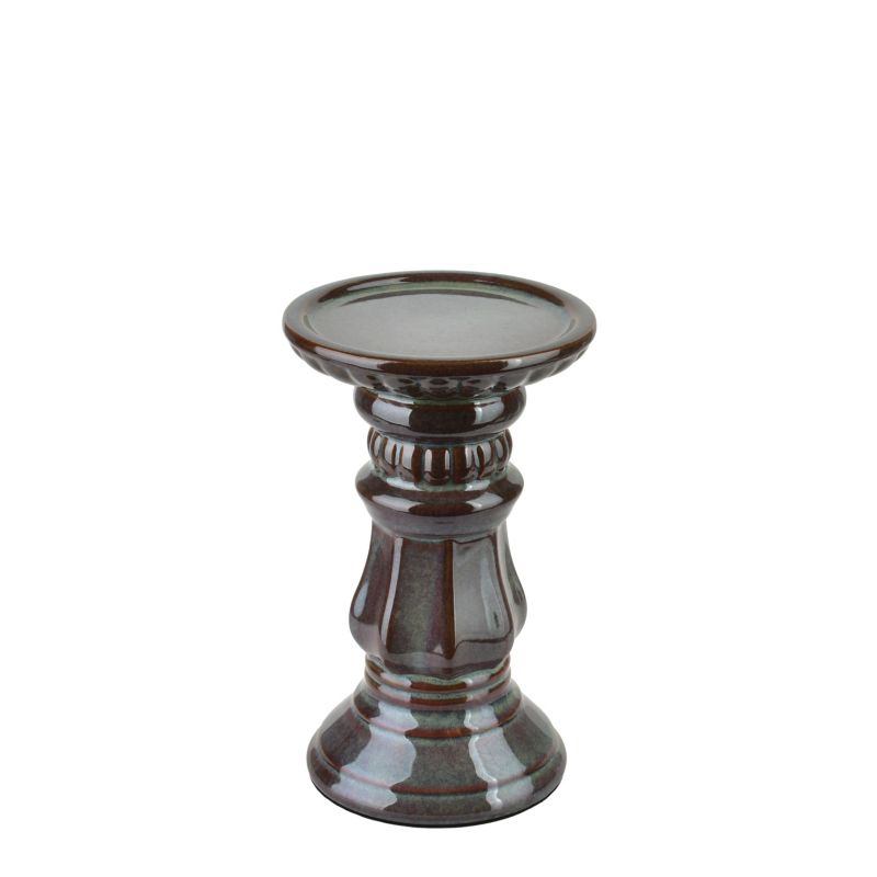 świecznik YARINE ceramiczny fioletowy 10x10x16,5 cm 1 szt. 1 szt.