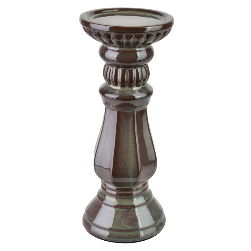 świecznik yarine ceramiczny fioletowy 10x10x25,5 cm 1 szt. 1 szt.