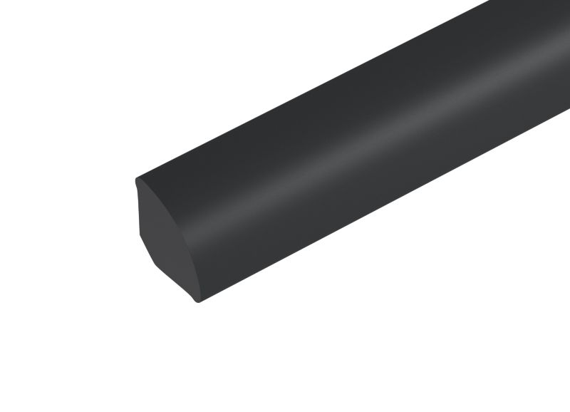 Ćwierćwałek Cezar 18x18x2500mm PVC Czarny RAL9005 mat 1 szt.