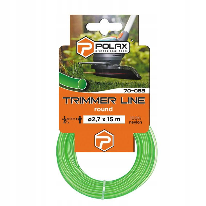 Żyłka tnąca Polax do podkaszarek okrągła 2.7 mm 15 m 1 szt.