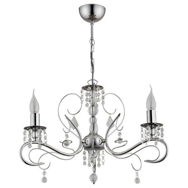 Żyrandol Alfa Astor chromowany glamour 3 x E14 x 10W  wym: 68 x 51 x 51 cm - 1 szt.