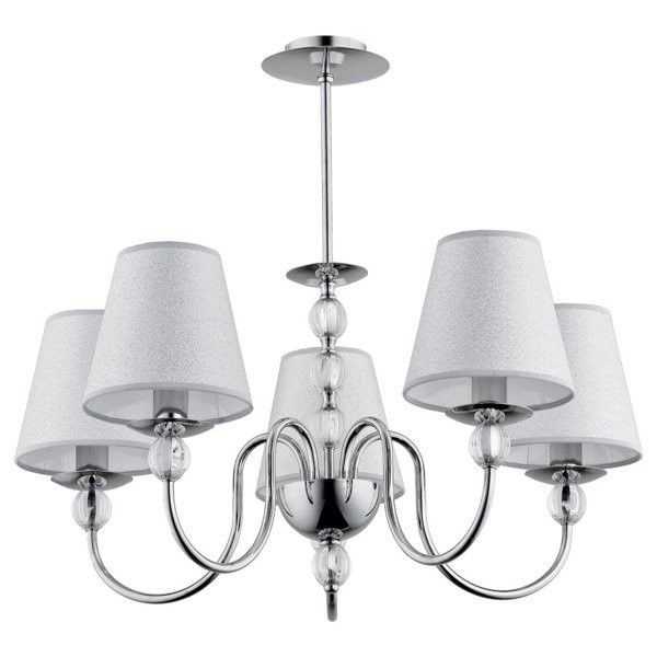 Żyrandol Alfa Emmanuelle chromowany  5 x E14 x 10W  wym: 54 x 57 x 57 cm - 1 szt.