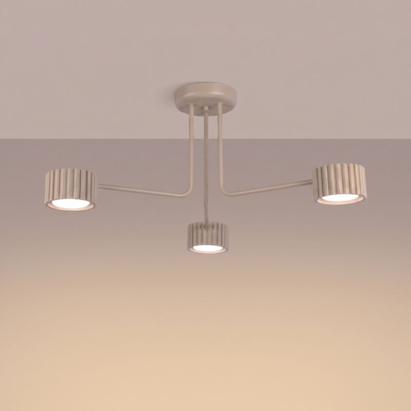 AURA 3 taupe Gx53 lustr Sollux Lighting 1 ks.