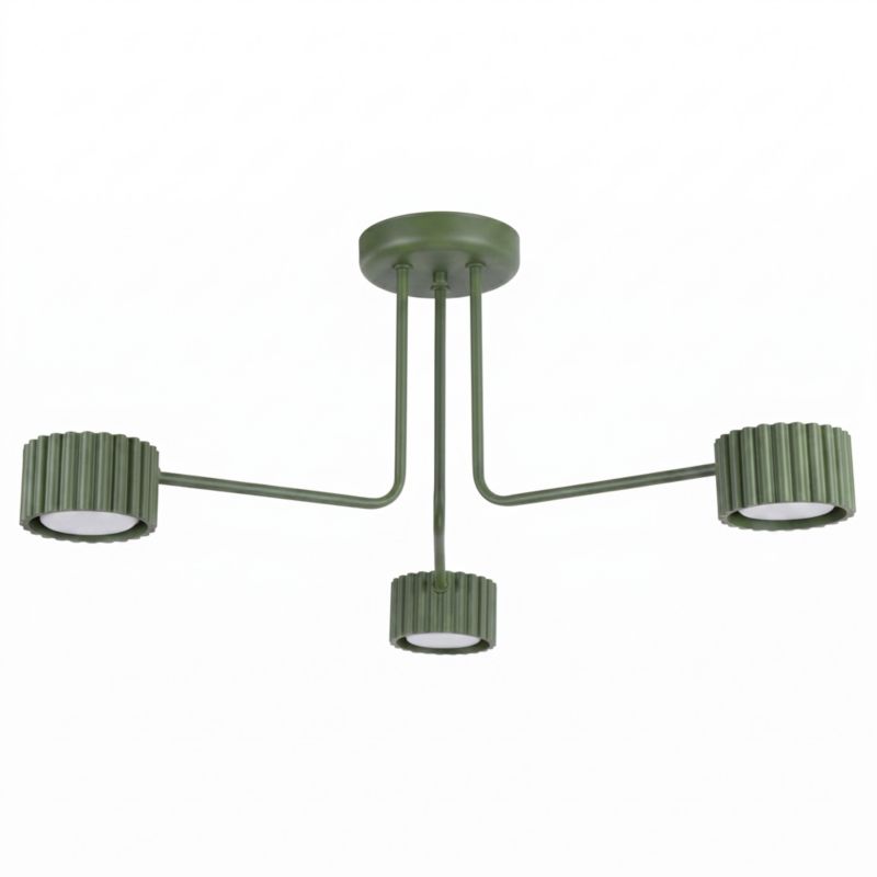 AURA 3 lustr olivově zelený Gx53 Sollux Lighting 1 ks.