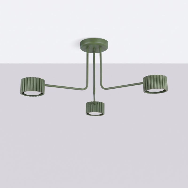 AURA 3 lustr olivově zelený Gx53 Sollux Lighting 1 ks.