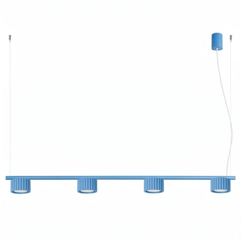 Żyrandol AURA 4 błękitna Gx53 Sollux Lighting 1 szt.