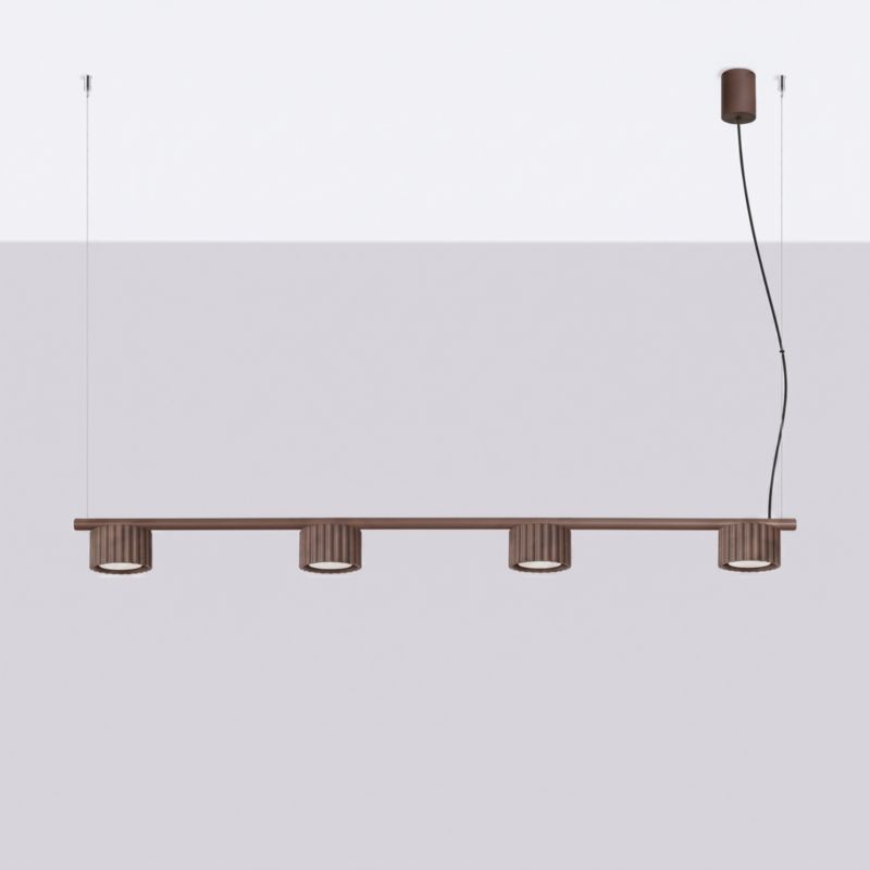 AURA 4 hnědý Gx53 lustr Sollux Lighting 1 ks.