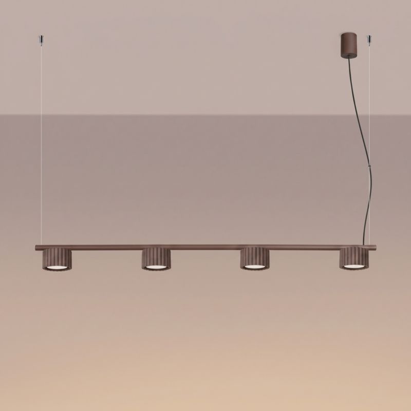 AURA 4 hnědý Gx53 lustr Sollux Lighting 1 ks.