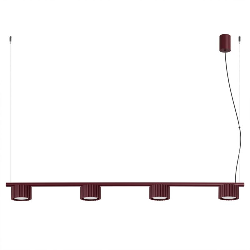 AURA 4 vínová Gx53 lustr Sollux Lighting 1 ks.