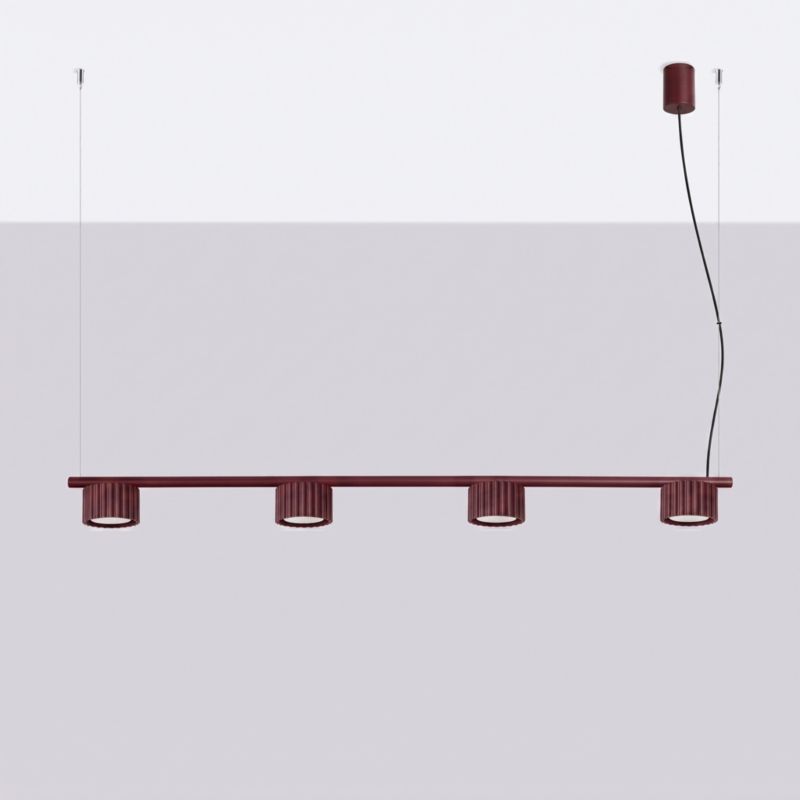 AURA 4 vínová Gx53 lustr Sollux Lighting 1 ks.