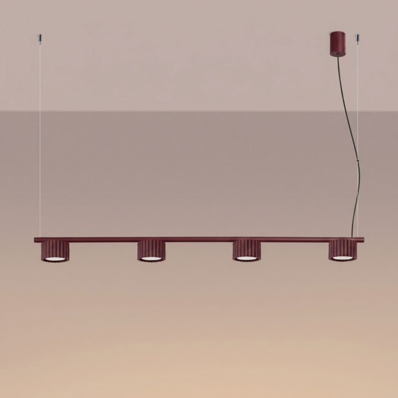 AURA 4 vínová Gx53 lustr Sollux Lighting 1 ks.