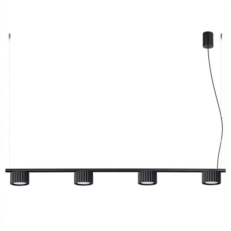 AURA 4 černý Gx53 lustr Sollux Lighting 1 ks.