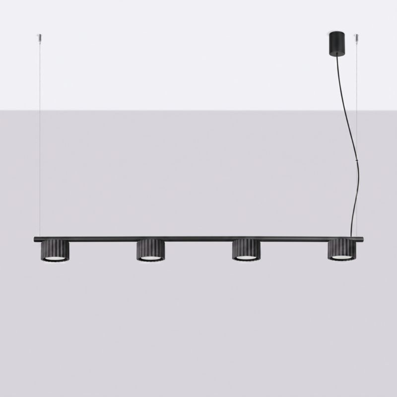 AURA 4 černý Gx53 lustr Sollux Lighting 1 ks.