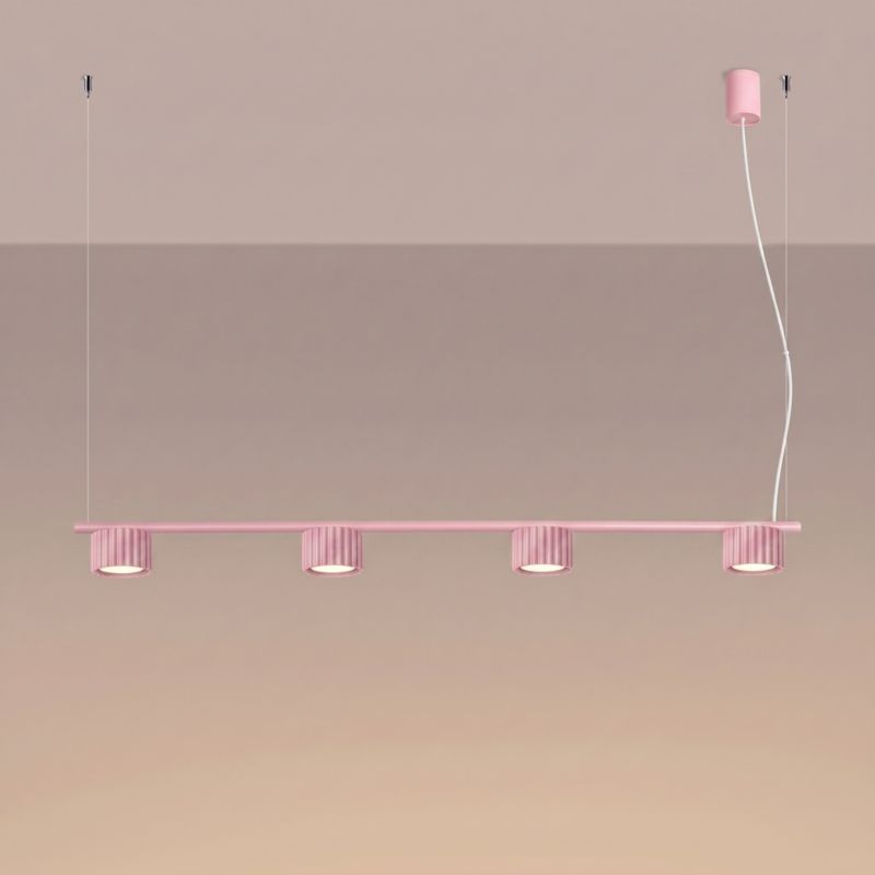AURA 4 růžový Gx53 lustr Sollux Lighting 1 ks.