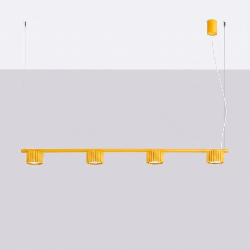 Żyrandol AURA 4 żółta Gx53 Sollux Lighting 1 szt.