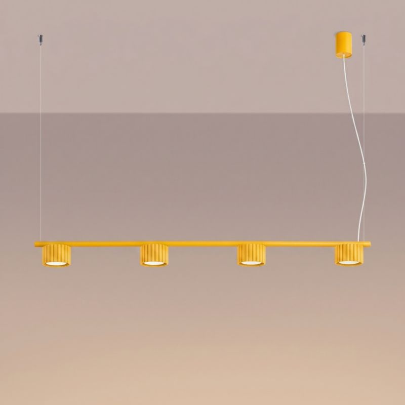 Żyrandol AURA 4 żółta Gx53 Sollux Lighting 1 szt.