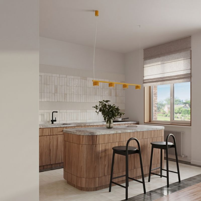 Żyrandol AURA 4 żółta Gx53 Sollux Lighting 1 szt.