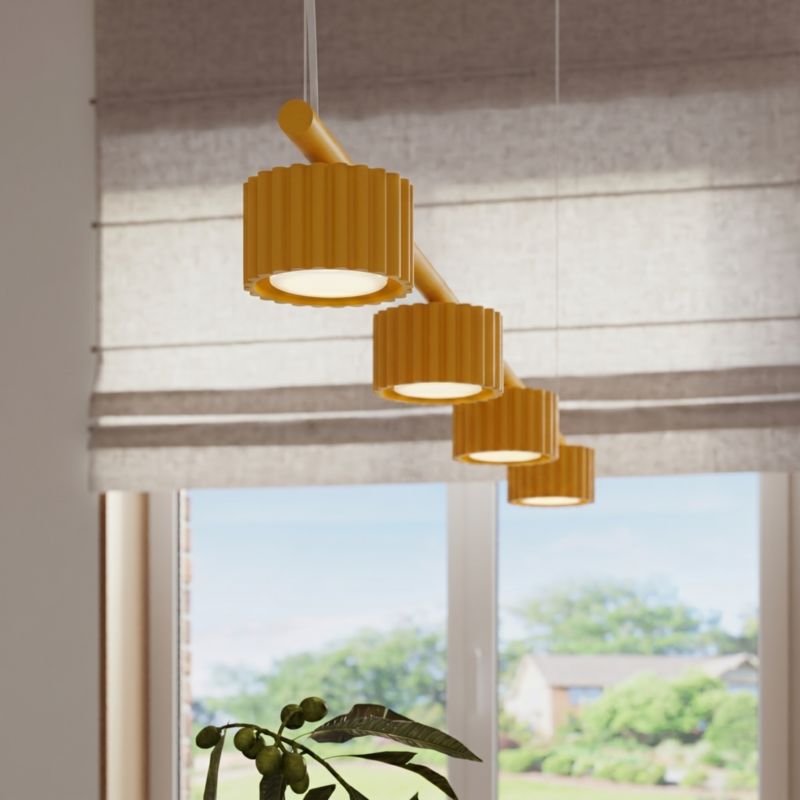 Żyrandol AURA 4 żółta Gx53 Sollux Lighting 1 szt.