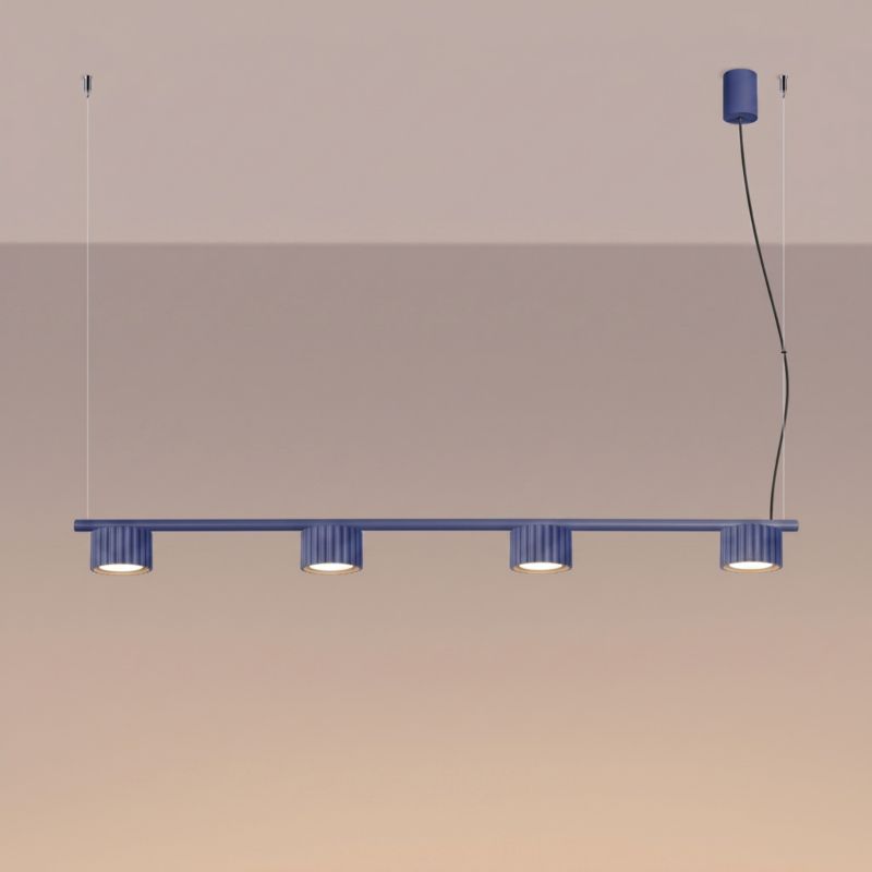 AURA 4 ultramarínový Gx53 lustr Sollux Lighting 1 ks.