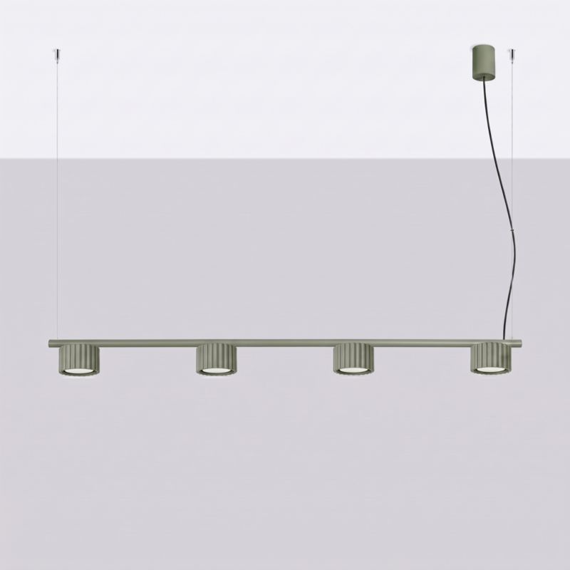 AURA 4 lustr olivově zelený Gx53 Sollux Lighting 1 ks.